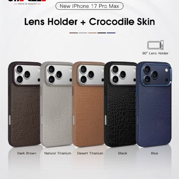 Lens Holder + Crocodile Skin